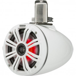 2 haut parleurs cône 6.5'' - KMTC 65W LED - Blanc - Montage barre