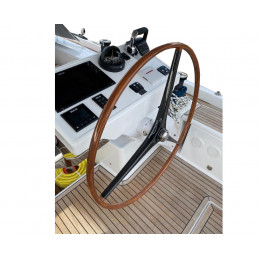 Barre à Roue en Résine avec Contour Imitation Teck - Carbonautica